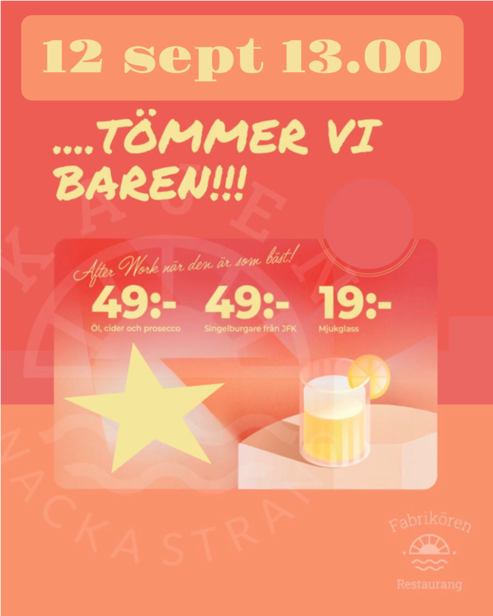 Bartömning på Kajen