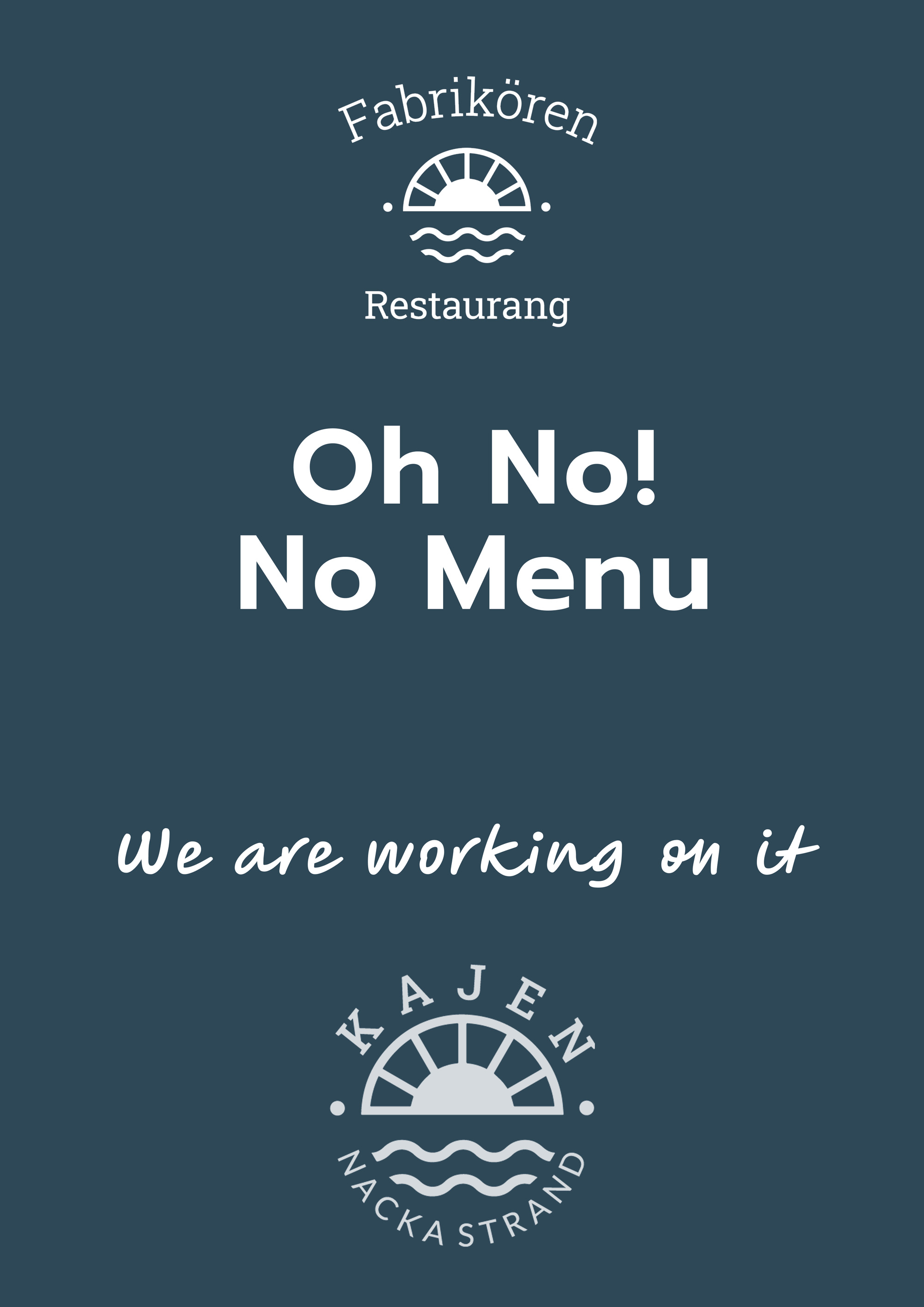 Fabrikören evening menu