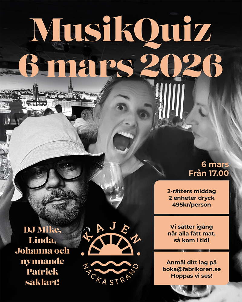 Infoblad om musikQuiz