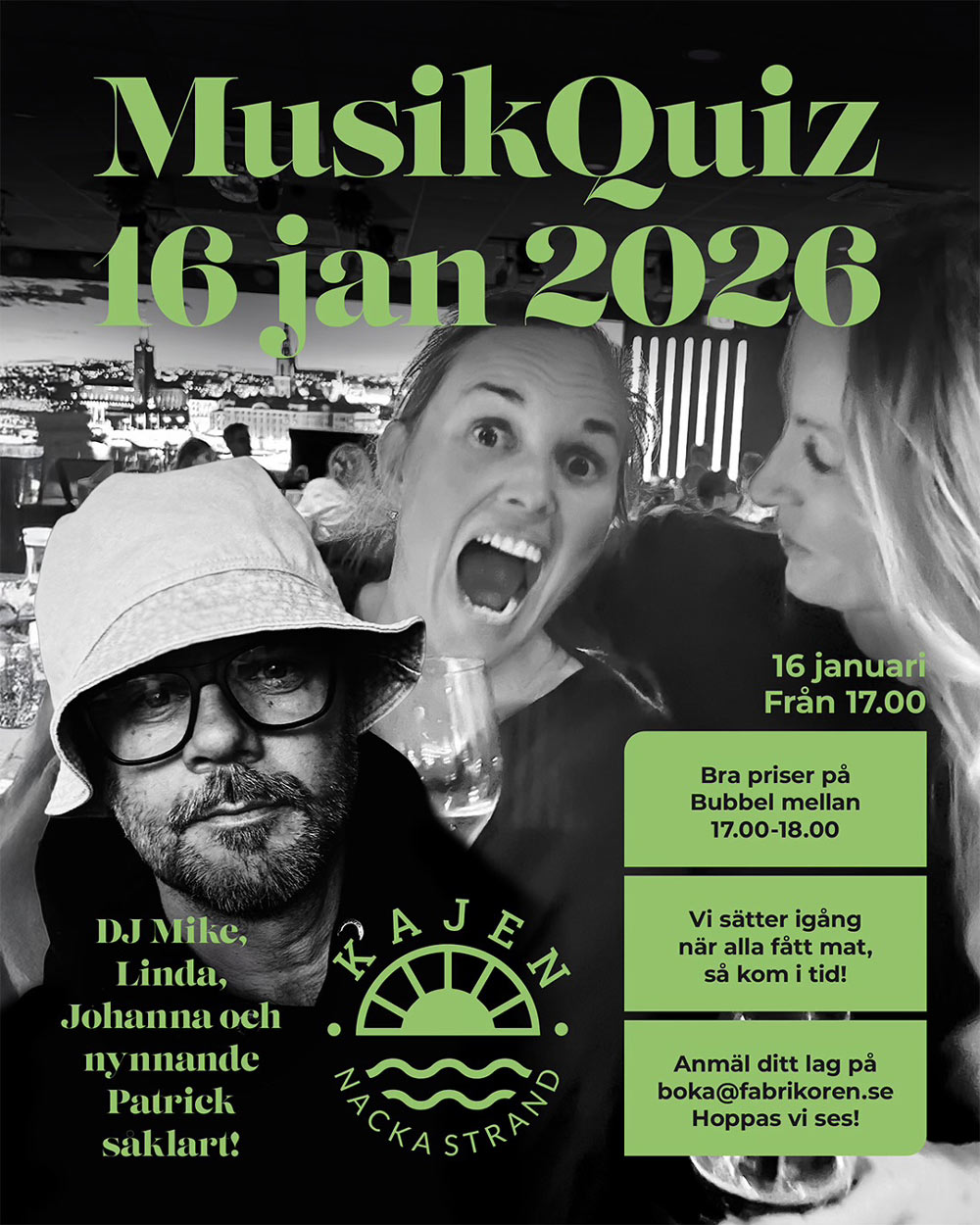 Info om quiz 16 januari